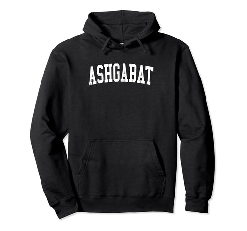 Ashgabat Turkmenistan Distressed White Hoodie - Trendy Graphic Unisex - T-Shirt, Sweatshirt, Hoodie