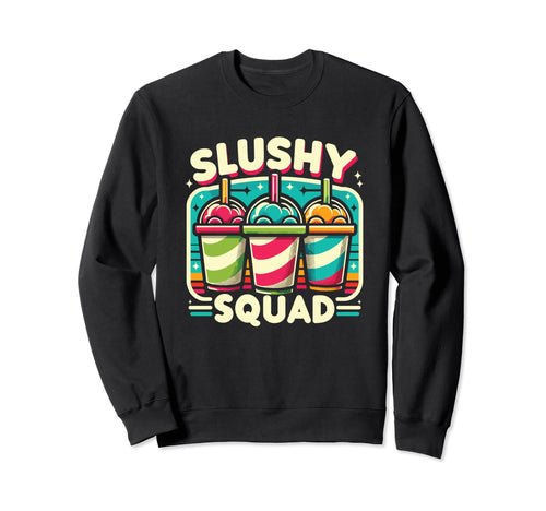Slushy Squad Rainbow Line Up Sweatshirt - Streetwear Style for Adults - T-Shirt, Sweatshirt, Hoodie