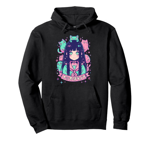Goth Grunge Demon Anime Waifu Horror Hoodie - Fun Novelty Design Unisex - T-Shirt, Sweatshirt, Hoodie