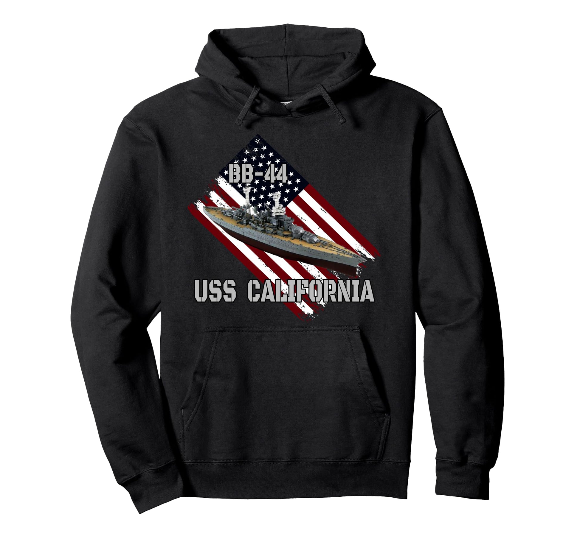 Battleship Uss California Bb 44 Hoodie - Aesthetic Graphic for Adults - T-Shirt, Sweatshirt, Hoodie