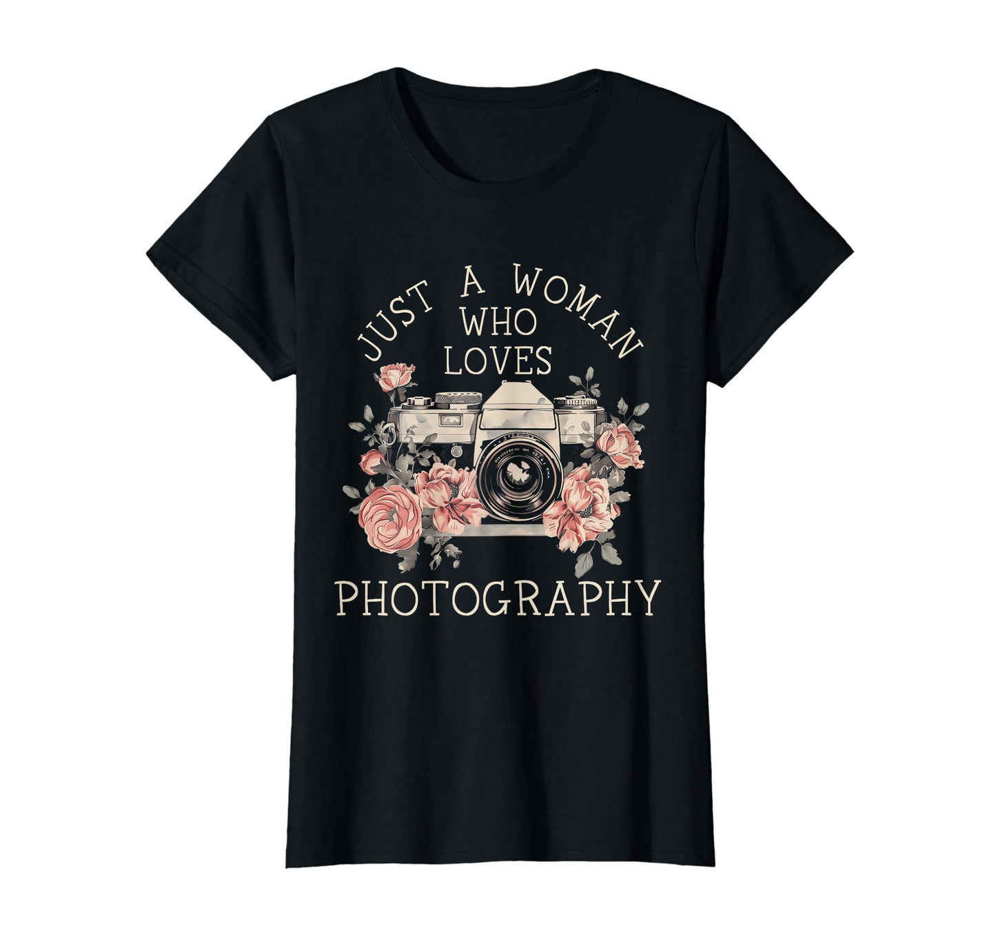 Photographer Camera Flowers T-Shirt - Novelty Apparel for Adults - T-Shirt, Sweatshirt, Hoodie