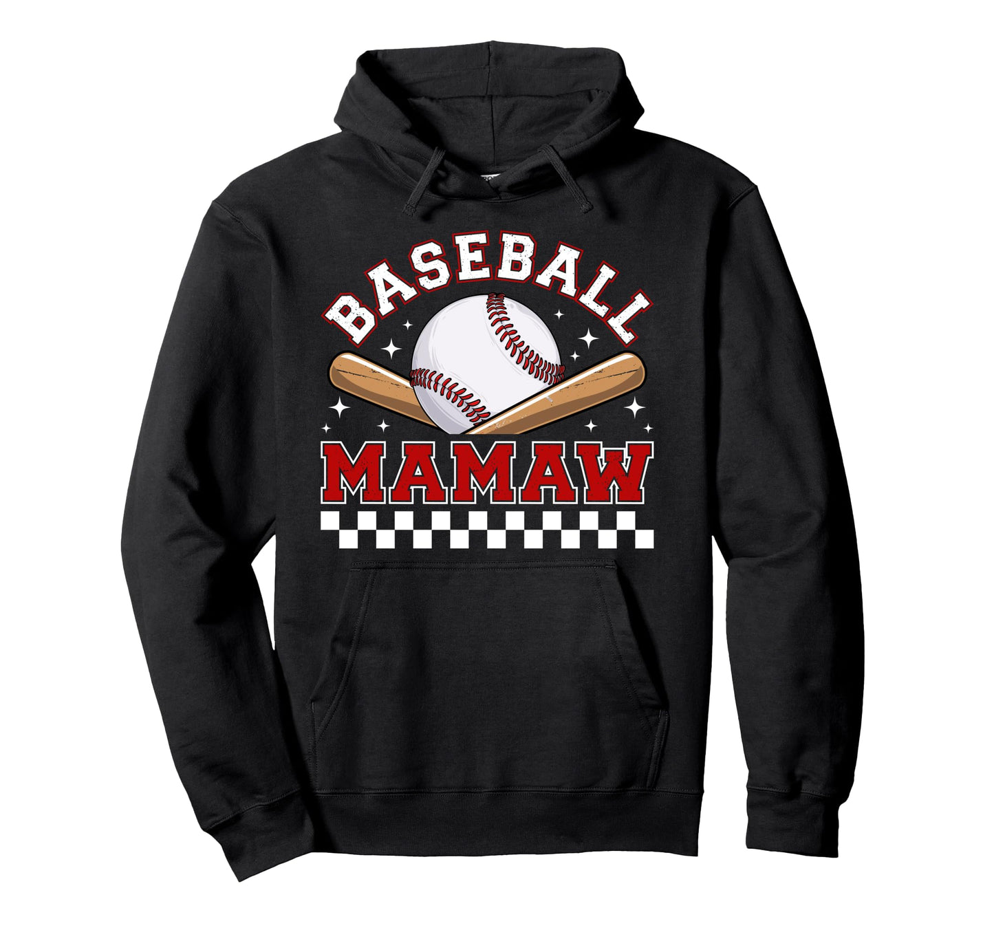 Baseball Mamaw Baseball Player Mamaw Hoodie - Minimalist Print for Adults - T-Shirt, Sweatshirt, Hoodie