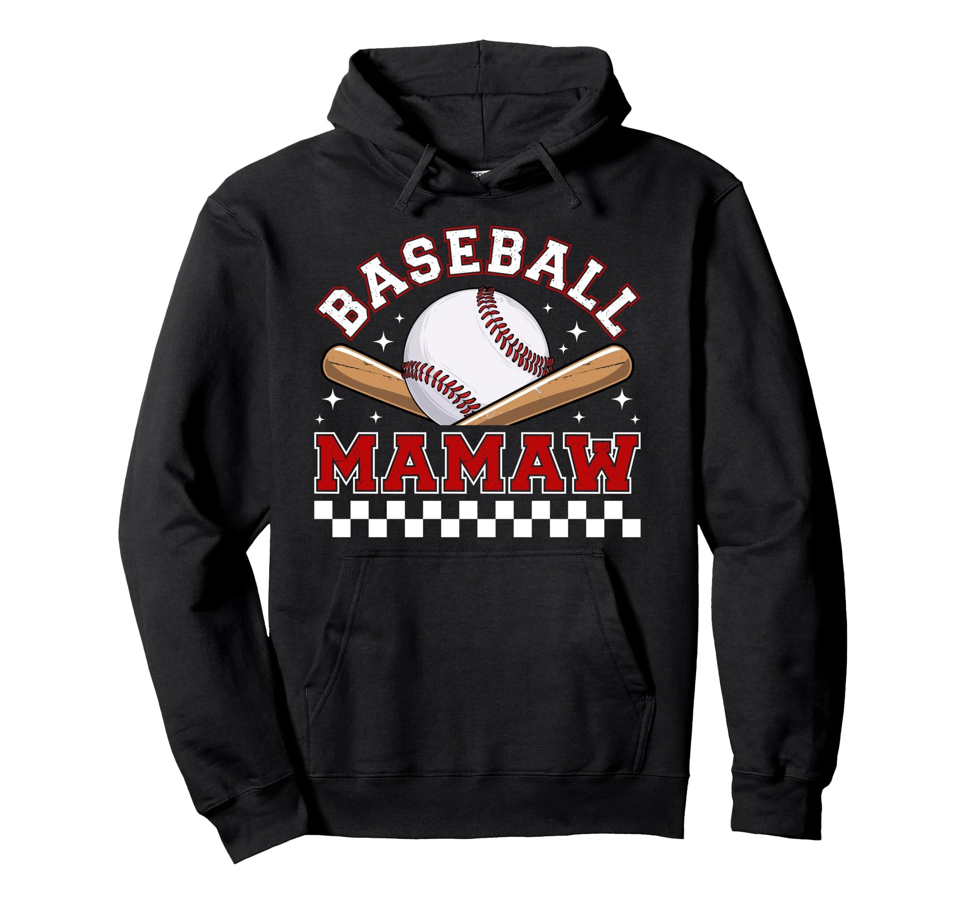 Baseball Mamaw Baseball Player Mamaw Hoodie - Minimalist Print for Adults - T-Shirt, Sweatshirt, Hoodie