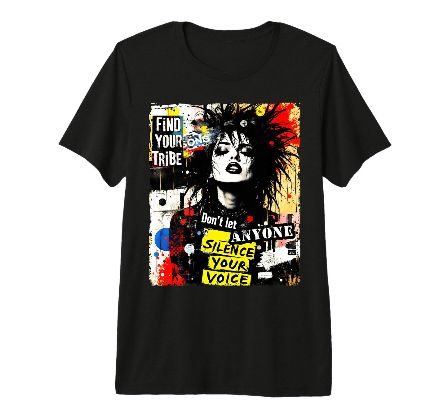 Punk Graffiti 90S Urban Grunge Art T-Shirt - Unique Graphic Unisex - T-Shirt, Sweatshirt, Hoodie