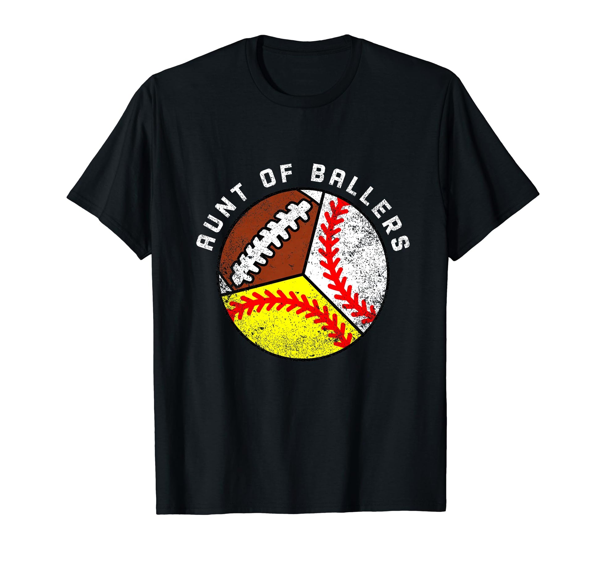 Aunt Ballers Funny Baseball T-Shirt - Aesthetic Graphic for Adults - T-Shirt, Sweatshirt, Hoodie