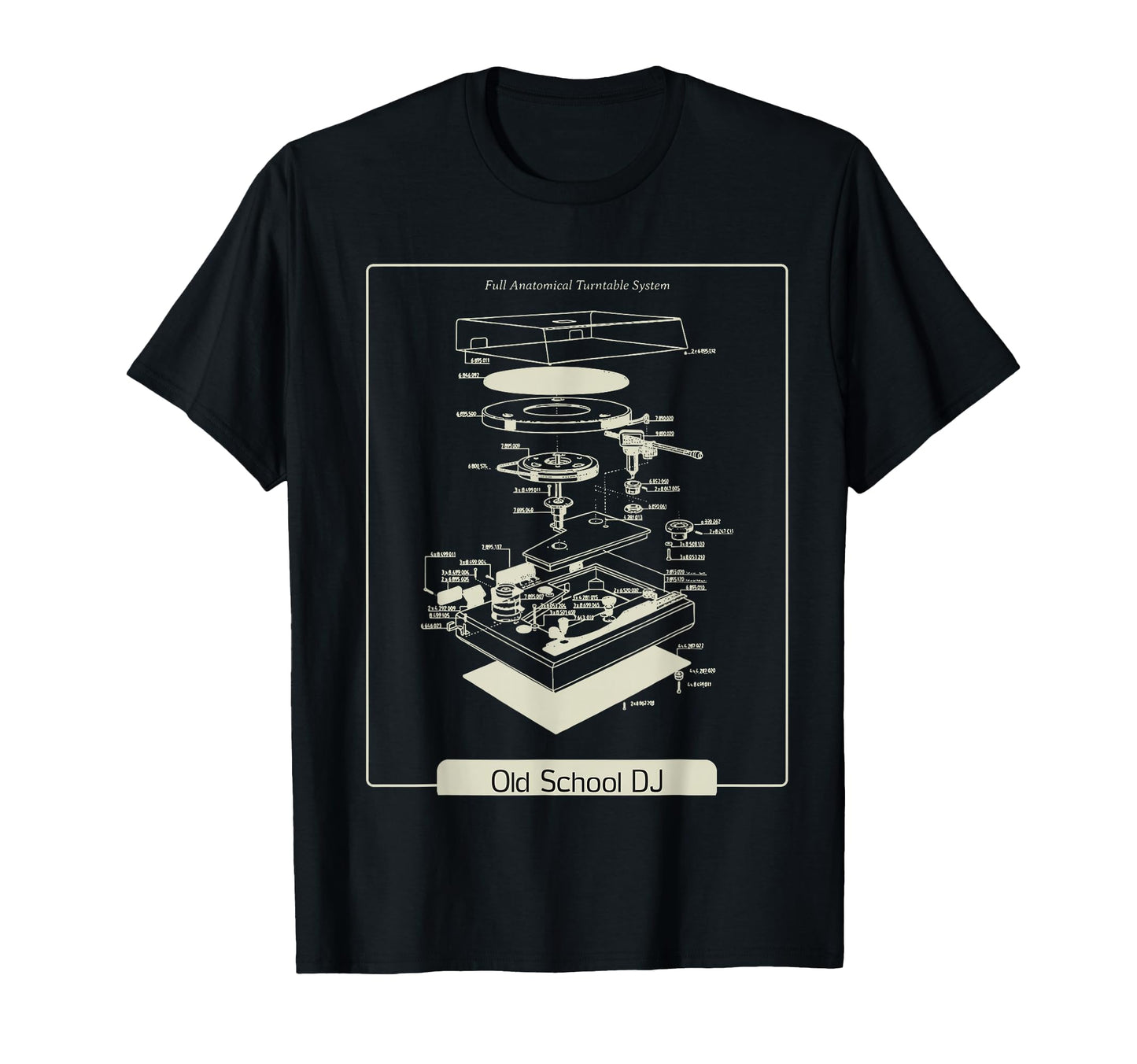 Old School Dj Turntable T-Shirt - Graphic Print Men Women - T-Shirt, Sweatshirt, Hoodie