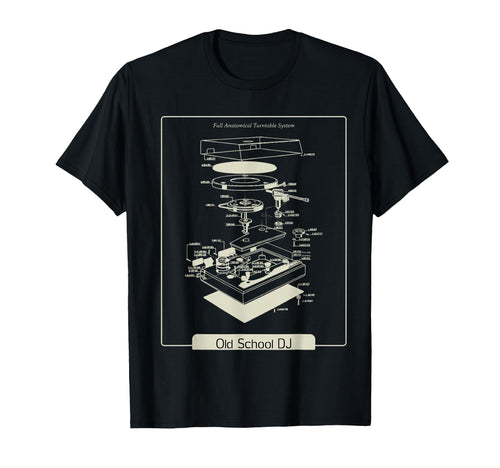 Old School Dj Turntable T-Shirt - Graphic Print Men Women - T-Shirt, Sweatshirt, Hoodie
