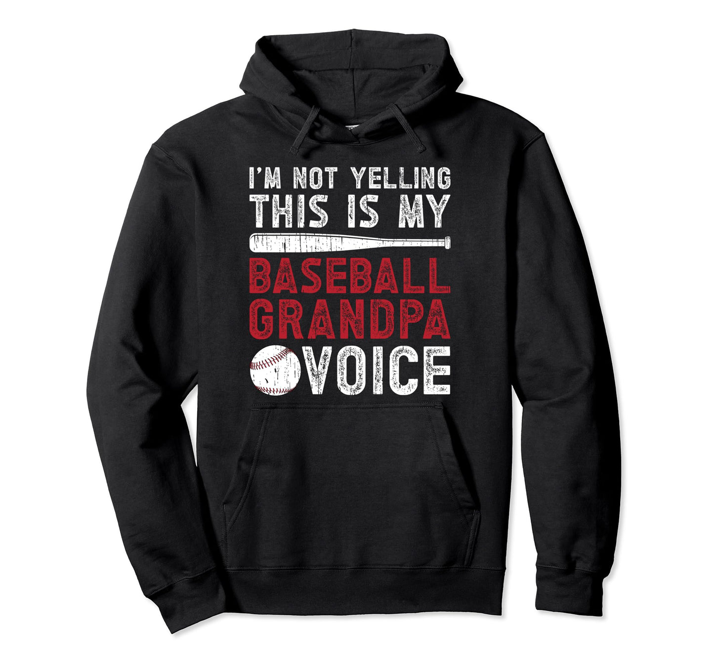 My Baseball Grandpa Voice Baseball Hoodie - Aesthetic Graphic Unisex - T-Shirt, Sweatshirt, Hoodie