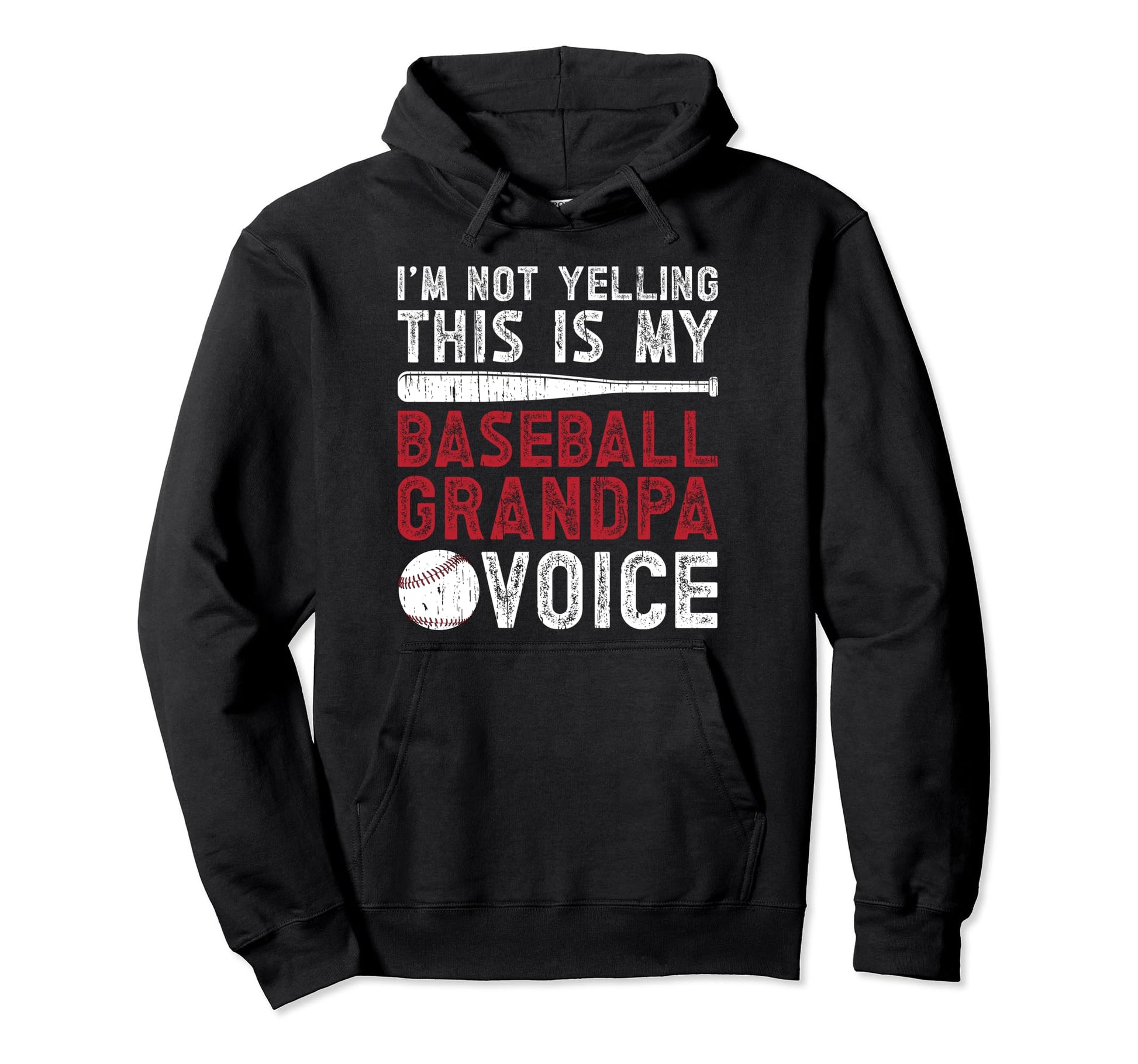 My Baseball Grandpa Voice Baseball Hoodie - Aesthetic Graphic Unisex - T-Shirt, Sweatshirt, Hoodie