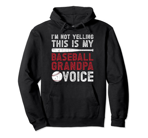 My Baseball Grandpa Voice Baseball Hoodie - Aesthetic Graphic Unisex - T-Shirt, Sweatshirt, Hoodie