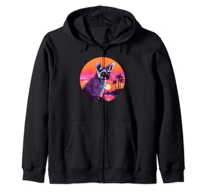 Colorful Lemur Art I Lemur Monkey Sweatshirt - Minimalist Print Men Women - T-Shirt, Sweatshirt, Hoodie