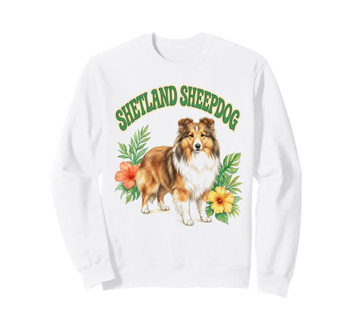 Shetland Sheepdog Groovy Sweatshirt - Casual Everyday Wear for Adults - T-Shirt, Sweatshirt, Hoodie