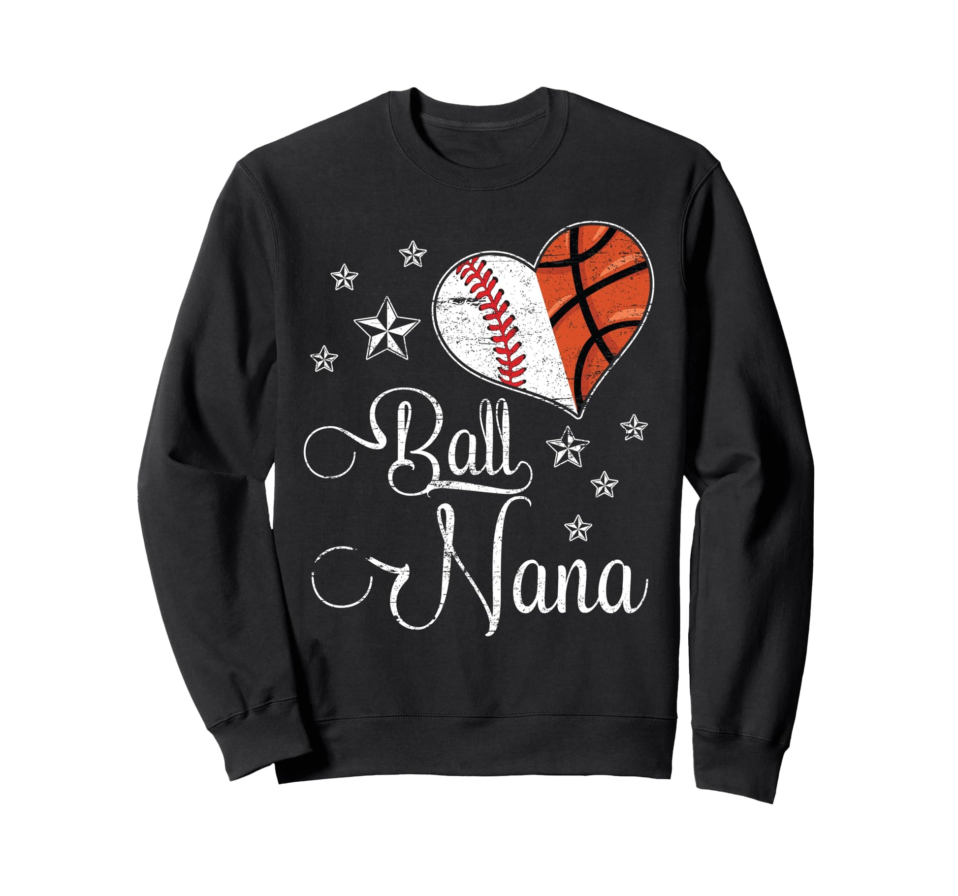 Proud Baseball Basketball Nana Sweatshirt - Graphic Print Men Women - T-Shirt, Sweatshirt, Hoodie