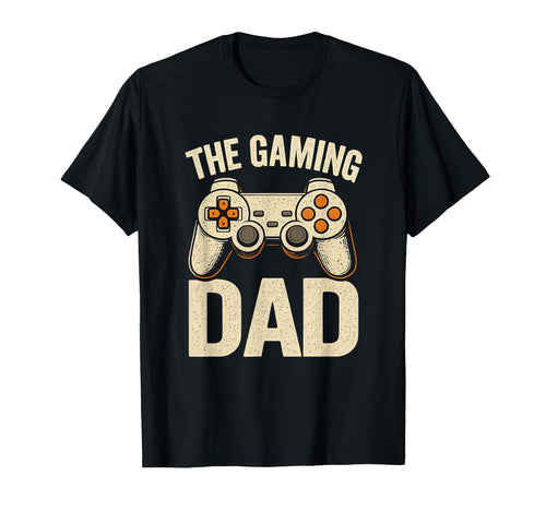 S Gaming Dad Game Controller Fathers T-Shirt - Minimalist Print Men Women - T-Shirt, Sweatshirt, Hoodie