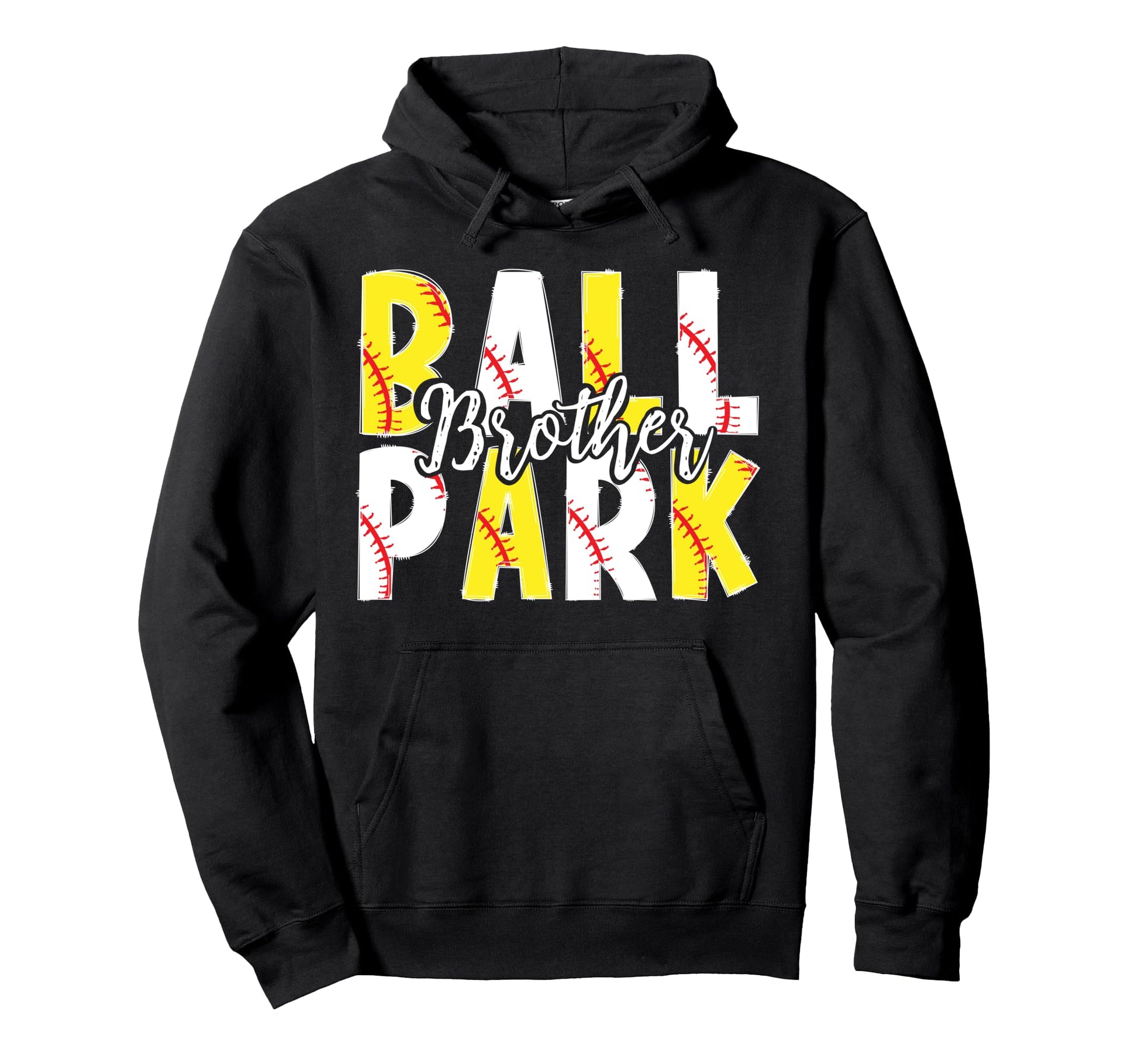 Ballpark Brother Baseball Hoodie - Casual Everyday Wear for Adults - T-Shirt, Sweatshirt, Hoodie