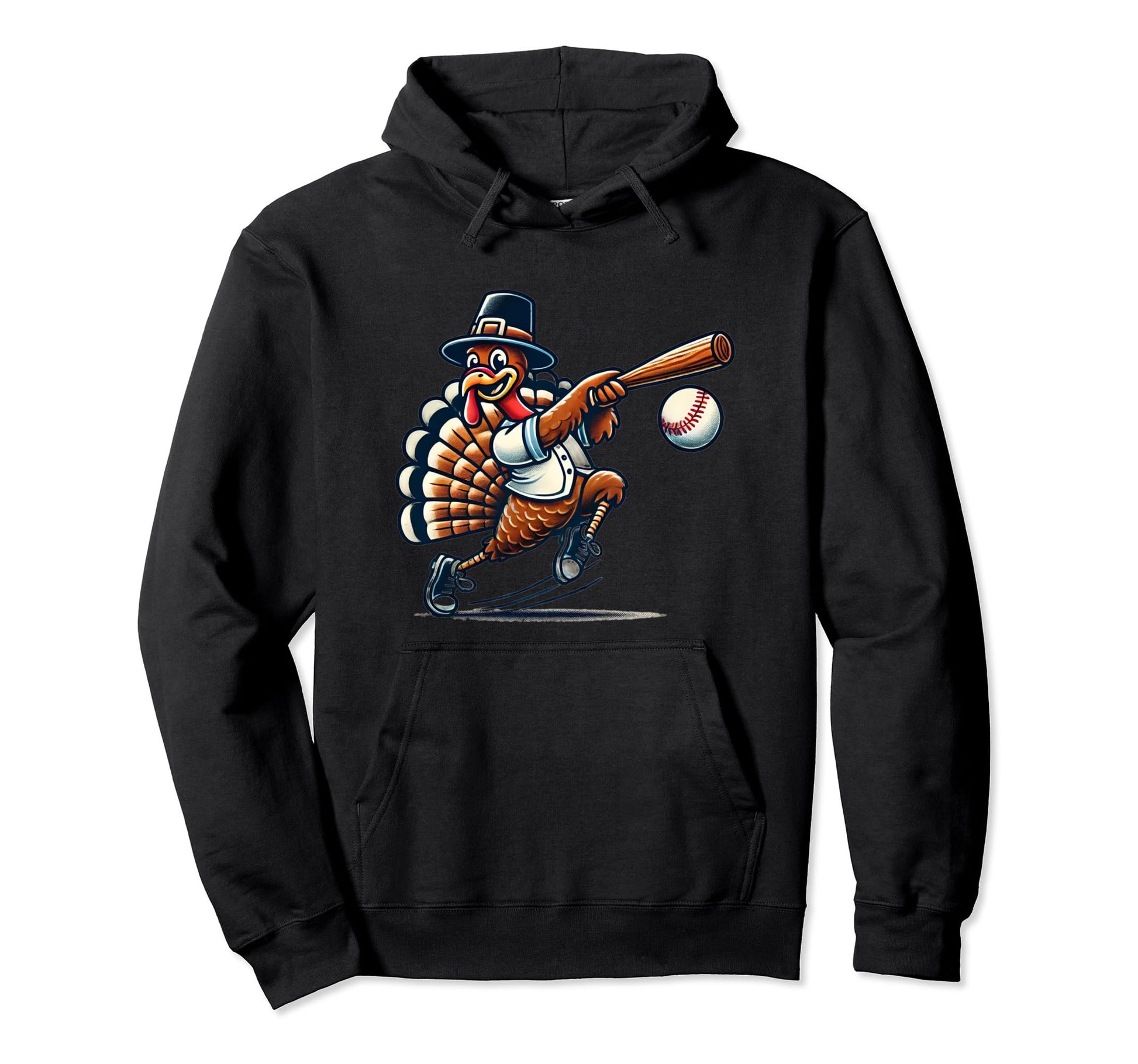 Baseball Turkey Funny Thanksgiving Hoodie - Aesthetic Graphic Unisex - T-Shirt, Sweatshirt, Hoodie