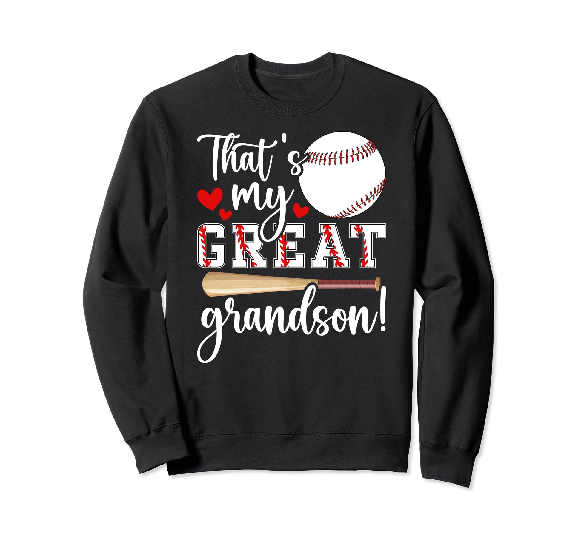 Proud Baseball Great Grandma Sweatshirt - Fun Novelty Design Men Women - T-Shirt, Sweatshirt, Hoodie