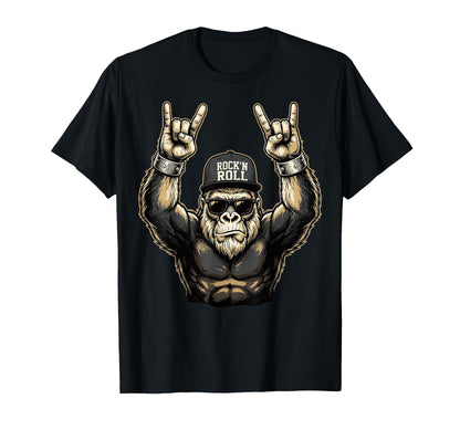 Bigfoot Rock Sasquatch Heavy Metal T-Shirt - Streetwear Style Unisex - T-Shirt, Sweatshirt, Hoodie