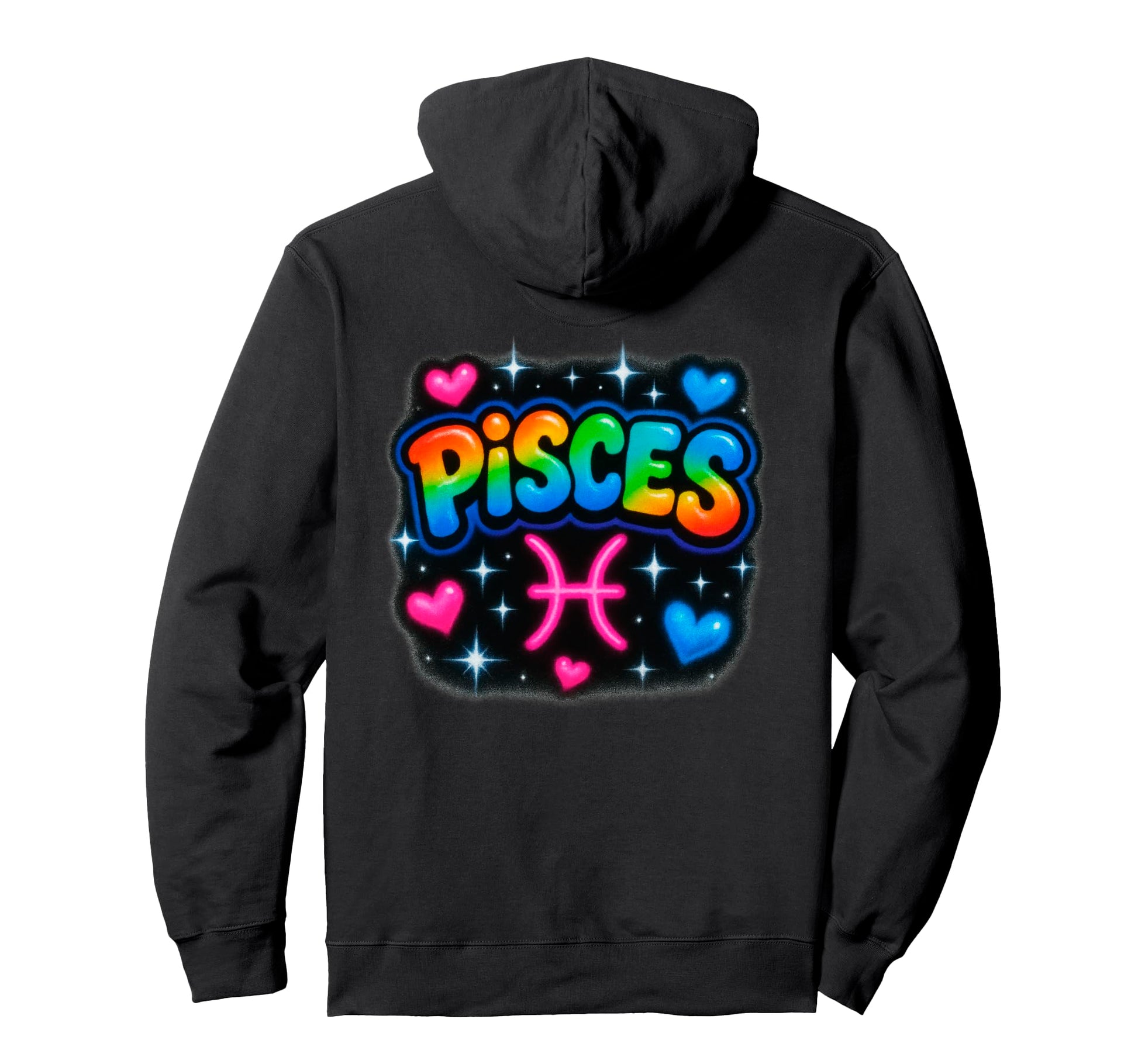 Pisces Zodiac Sign Rainbow Horoscope Hoodie - Trendy Graphic Men Women - T-Shirt, Sweatshirt, Hoodie
