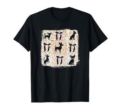 Boho Flower Chihuahua Dog Mom Mothers T-Shirt - Trendy Graphic Men Women - T-Shirt, Sweatshirt, Hoodie
