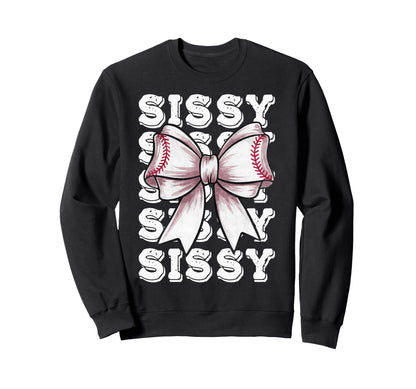 Coquette Baseball Sissy Sweatshirt - Casual Everyday Wear Men Women - T-Shirt, Sweatshirt, Hoodie