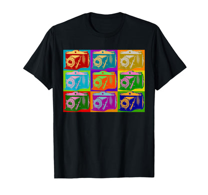 Camera Pop Art Photographer Graphics T-Shirt - Streetwear Style Men Women - T-Shirt, Sweatshirt, Hoodie