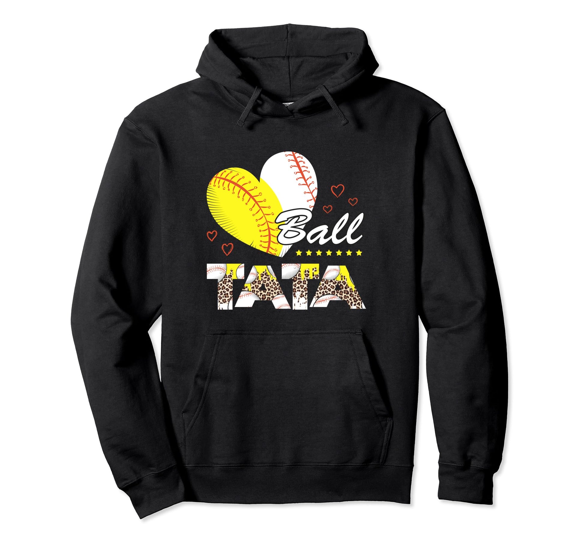 Tata Both Baseball Softball Mothers Day Hoodie - Trendy Graphic Men Women - T-Shirt, Sweatshirt, Hoodie