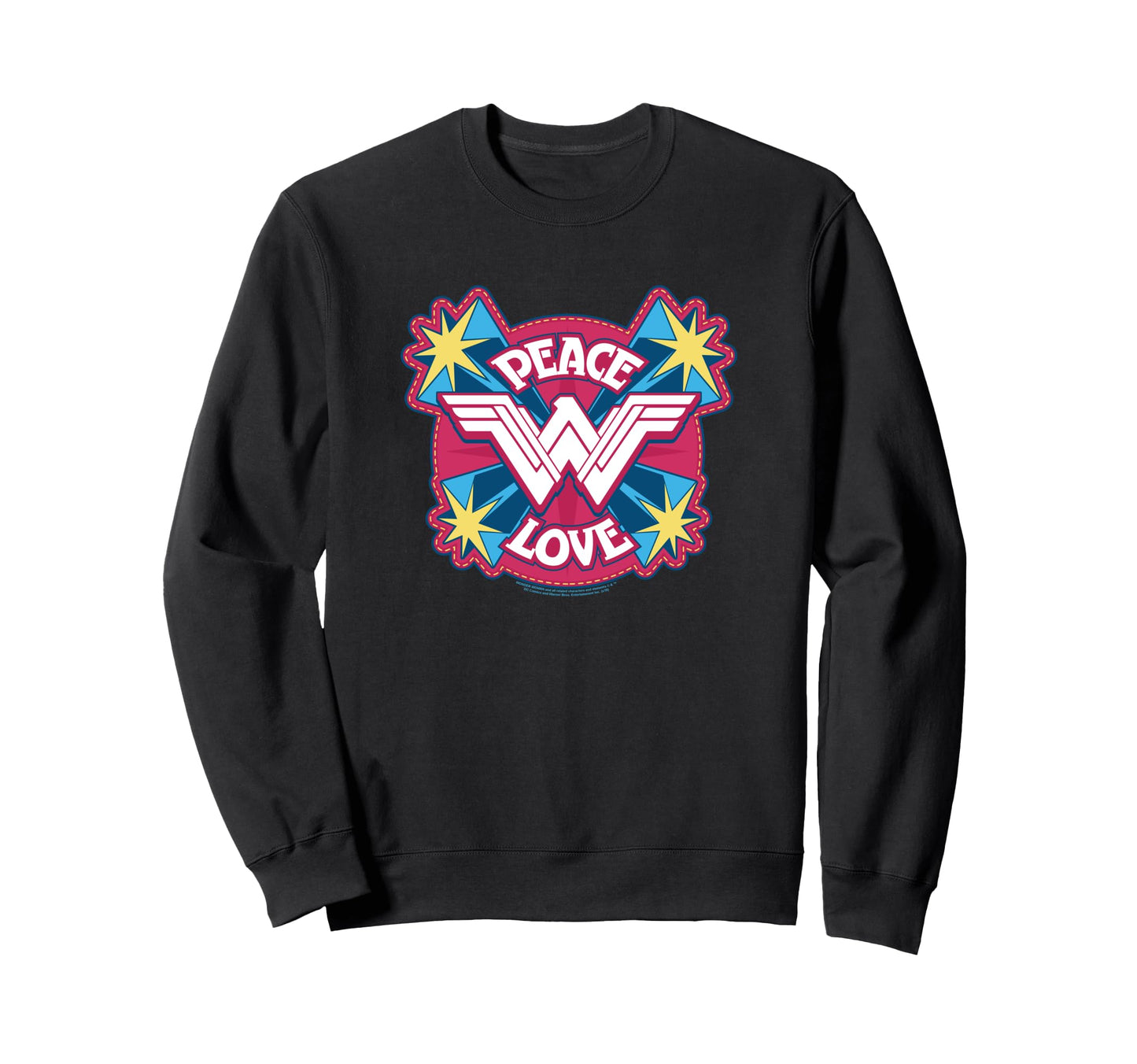 Wonder Movie Peace Love Sweatshirt - Fun Novelty Design Unisex - T-Shirt, Sweatshirt, Hoodie
