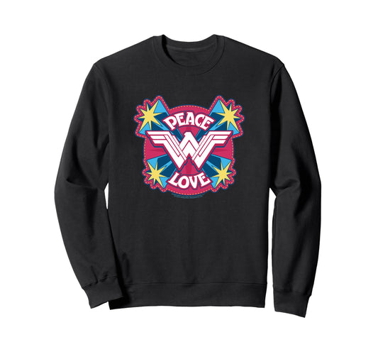Wonder Movie Peace Love Sweatshirt - Fun Novelty Design Unisex - T-Shirt, Sweatshirt, Hoodie