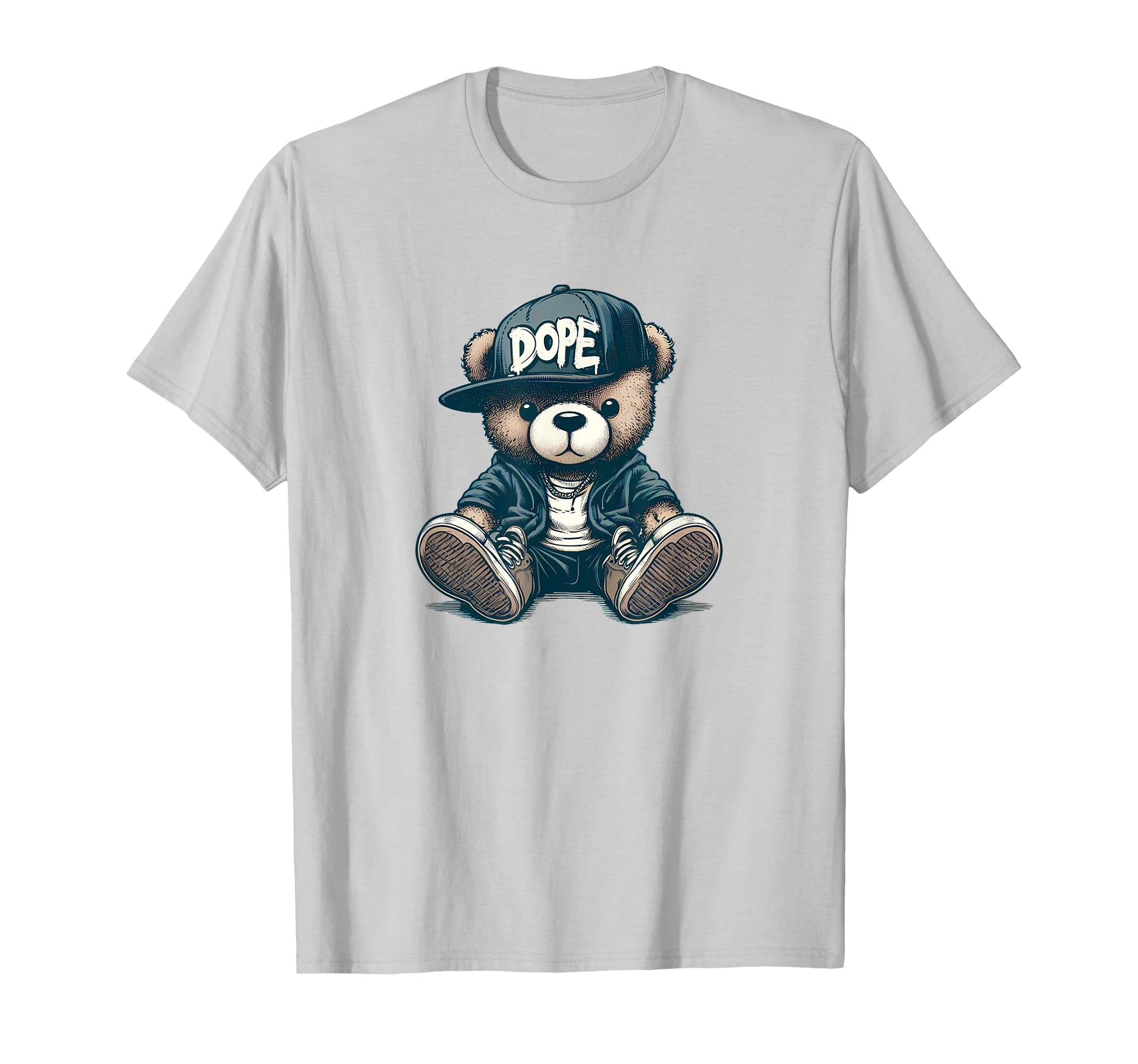 Dope Hip Hop Teddy Bear 90S Hip Hop T-Shirt - Minimalist Print Men Women - T-Shirt, Sweatshirt, Hoodie