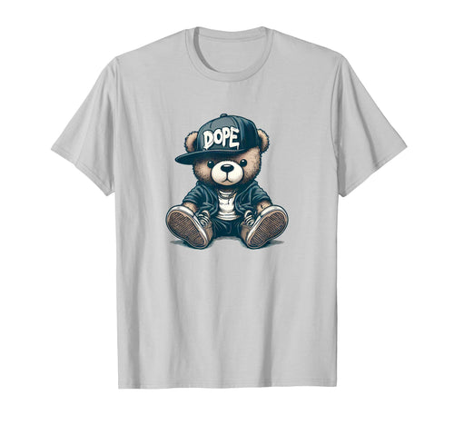 Dope Hip Hop Teddy Bear 90S Hip Hop T-Shirt - Minimalist Print Men Women - T-Shirt, Sweatshirt, Hoodie