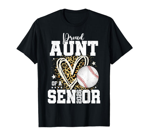 Proud Aunt 2026 Senior Baseball T-Shirt - Minimalist Print Unisex - T-Shirt, Sweatshirt, Hoodie