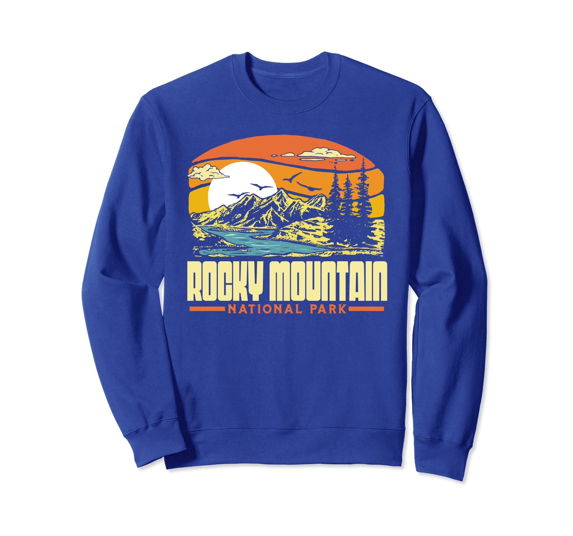 Rocky Mountain National Park 80S Colorado Sweatshirt - Graphic Print Unisex - T-Shirt, Sweatshirt, Hoodie