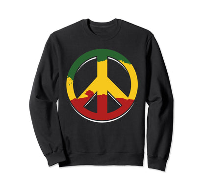 Peace Jamaica Love Rasta Reggae Sweatshirt - Graphic Print for Adults - T-Shirt, Sweatshirt, Hoodie