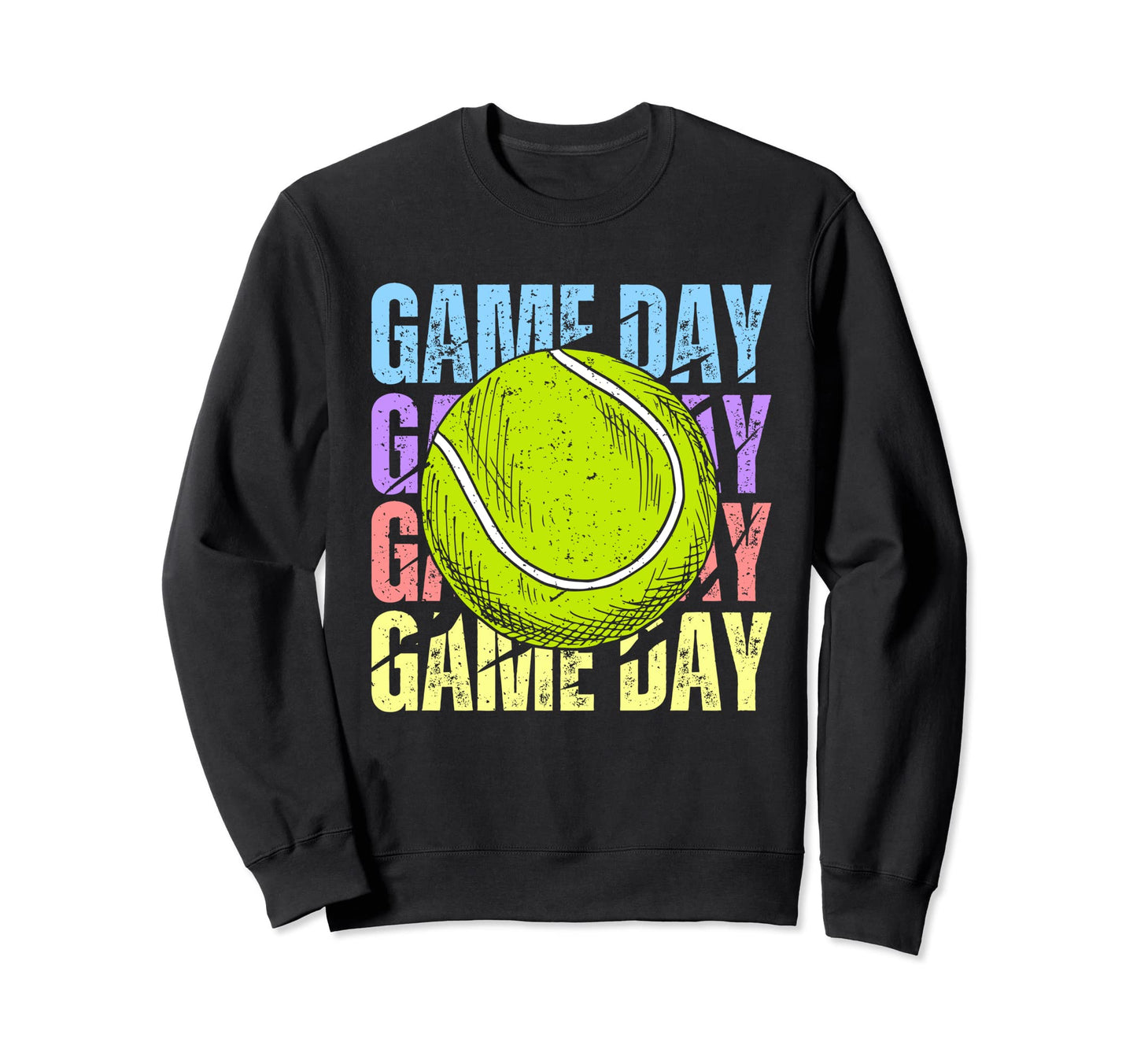 Game Day Tennis Lovers Mom Mothers Sweatshirt - Novelty Apparel for Adults - T-Shirt, Sweatshirt, Hoodie