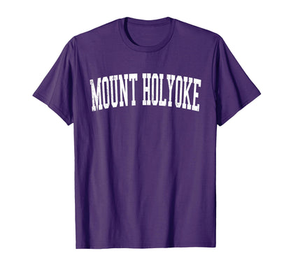 Mount Holyoke Distressed White T-Shirt - Streetwear Style for Adults - T-Shirt, Sweatshirt, Hoodie