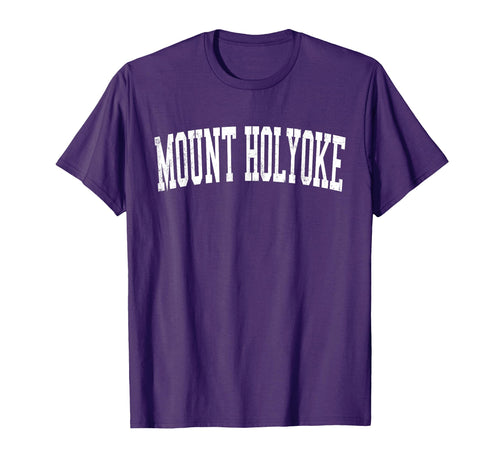 Mount Holyoke Distressed White T-Shirt - Streetwear Style for Adults - T-Shirt, Sweatshirt, Hoodie