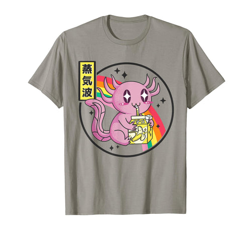 Axolotl Banana Milk Carton Kawaii T-Shirt - Trendy Graphic Men Women - T-Shirt, Sweatshirt, Hoodie