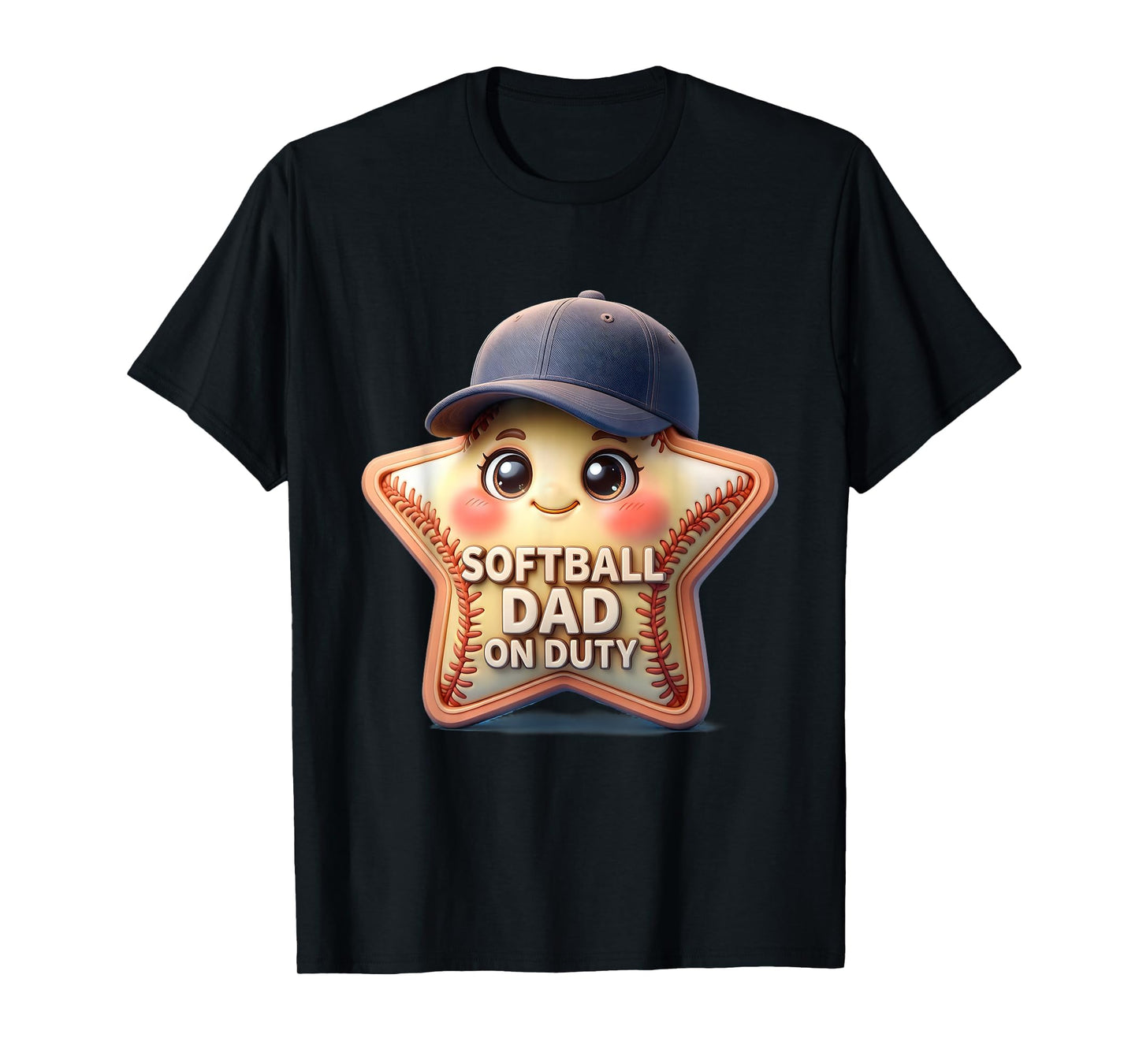 Softball Dad Duty Proud Dad T-Shirt - Trendy Graphic for Adults - T-Shirt, Sweatshirt, Hoodie