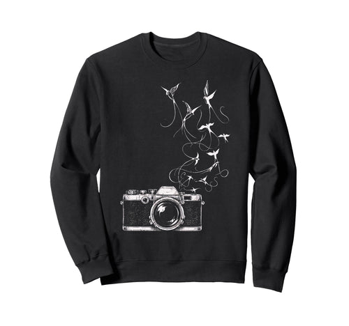 Photographer Camera Photography Sweatshirt - Minimalist Print for Adults - T-Shirt, Sweatshirt, Hoodie