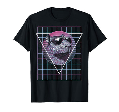 Capybara Capibara Sunglasses T-Shirt - Aesthetic Graphic for Adults - T-Shirt, Sweatshirt, Hoodie