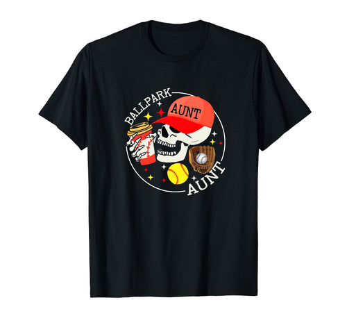 Ballpark Aunt Baseball Softball Aunt T-Shirt - Trendy Graphic for Adults - T-Shirt, Sweatshirt, Hoodie