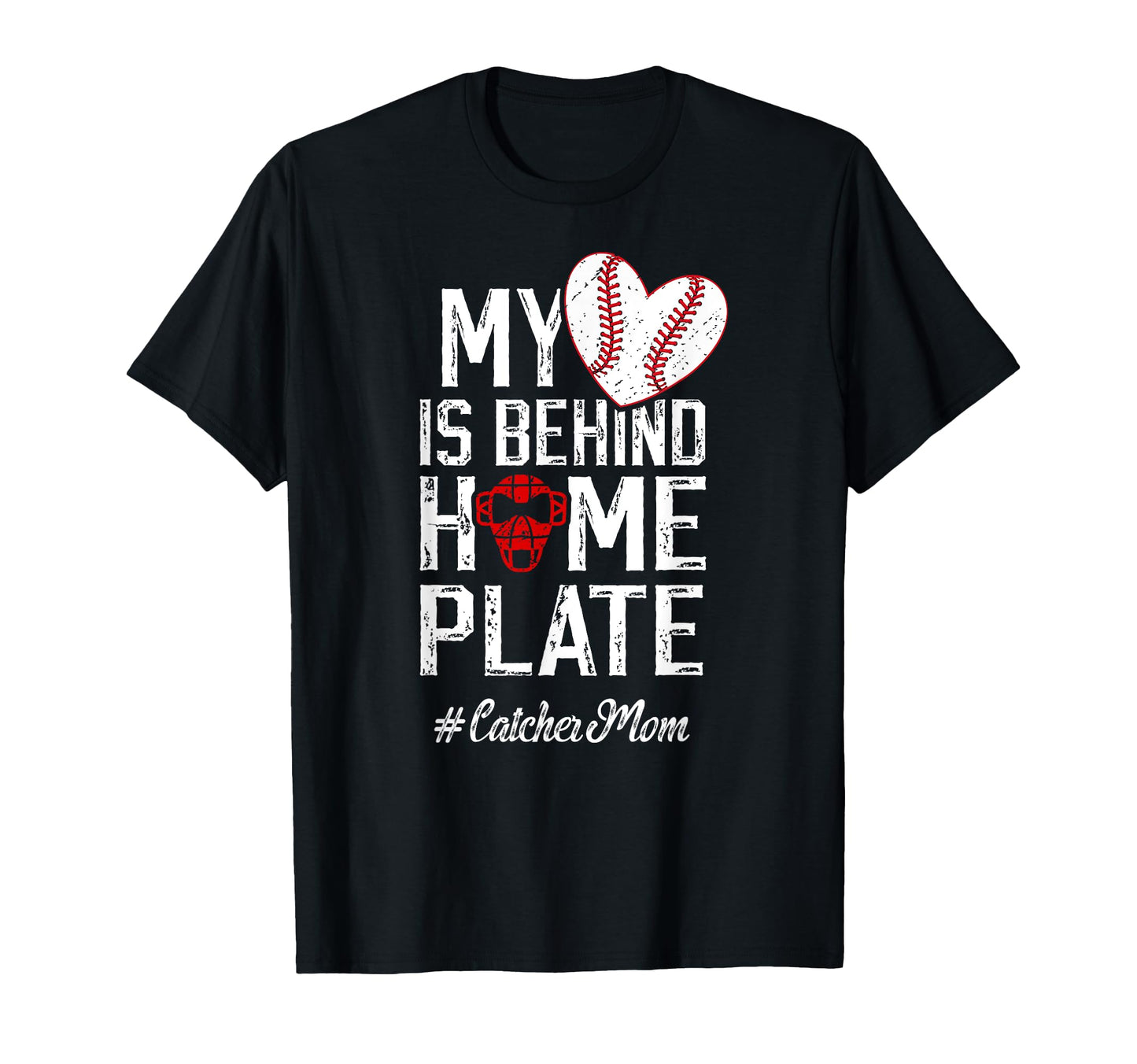 Proud Baseball Catcher Mom Baseball T-Shirt - Unique Graphic for Adults - T-Shirt, Sweatshirt, Hoodie