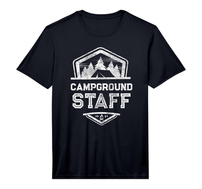 Campground Staff Campsite Host Team Camp T-Shirt - Graphic Print Unisex - T-Shirt, Sweatshirt, Hoodie