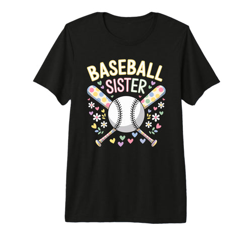 Sister Baseball Family Matching Tri T-Shirt - Unique Graphic for Adults - T-Shirt, Sweatshirt, Hoodie