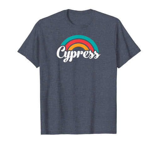 Cypress Ca Script Rainbow T-Shirt - Minimalist Print Men Women - T-Shirt, Sweatshirt, Hoodie