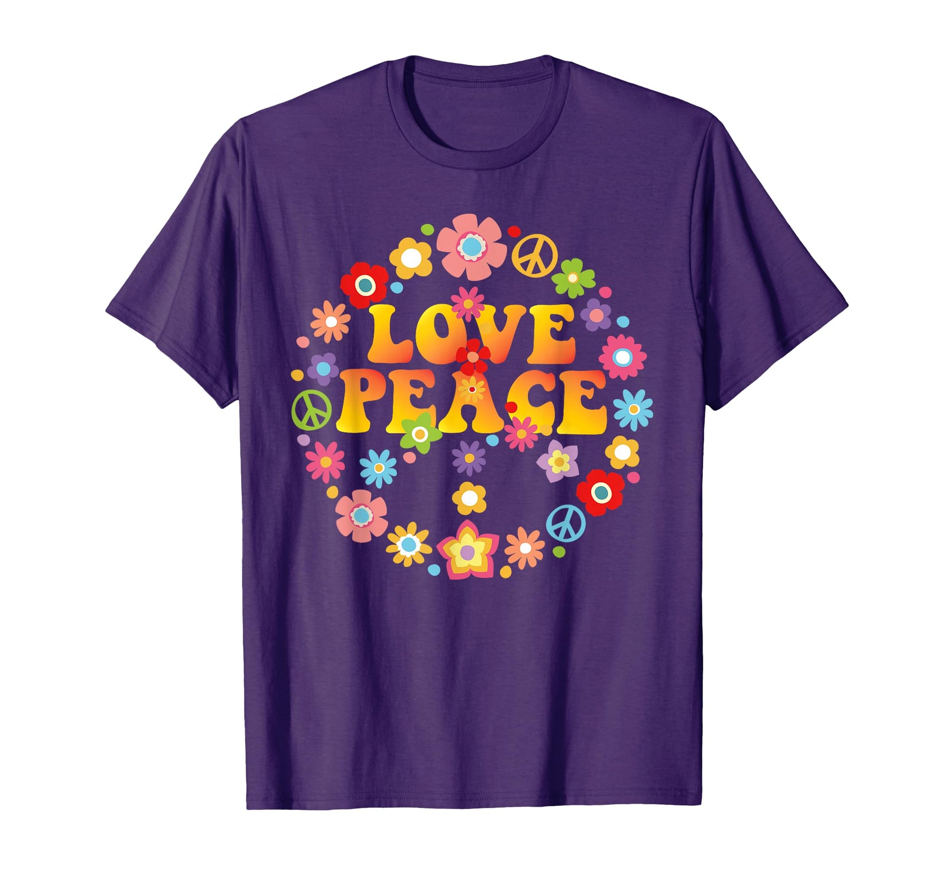 Peace Sign Love 60S 70S Tie Die T-Shirt - Streetwear Style Men Women - T-Shirt, Sweatshirt, Hoodie