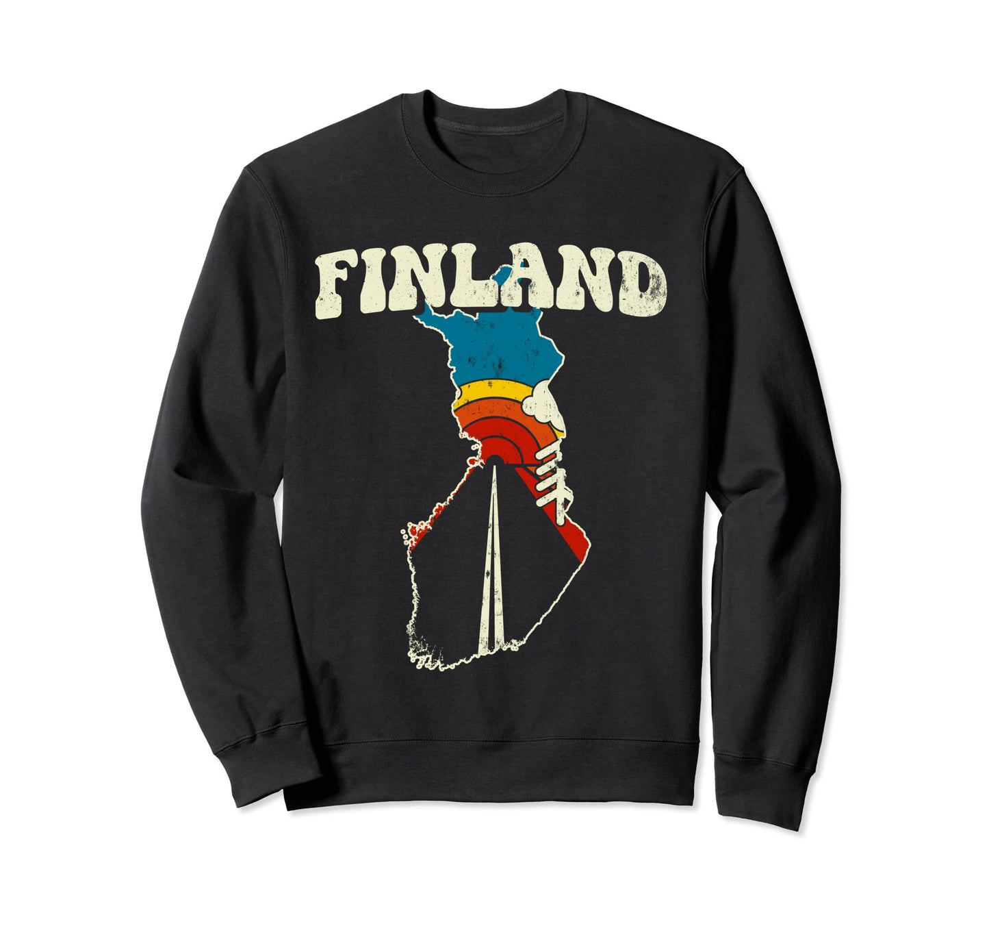 Finland Finnish Country Rainbow Sweatshirt - Custom Art Print Men Women - T-Shirt, Sweatshirt, Hoodie