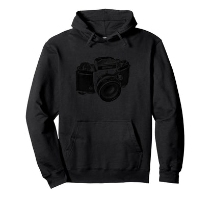 Camera Distressed Camera Artwork Gift Hoodie - Casual Everyday Wear Unisex - T-Shirt, Sweatshirt, Hoodie