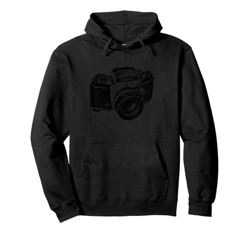 Camera Distressed Camera Artwork Gift Hoodie - Casual Everyday Wear Unisex - T-Shirt, Sweatshirt, Hoodie